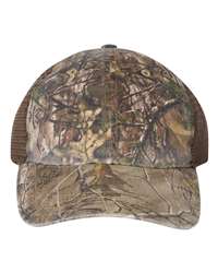 Richardson 111P Garment Washed Printed Trucker Cap, Snapback