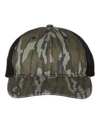 Richardson 111P Garment Washed Printed Trucker Cap, Snapback