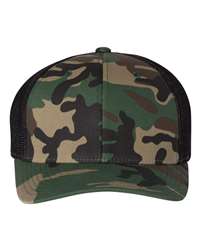 Richardson 110 R-Flex Trucker Cap, Mid Profile Foam Hat, Mesh Back