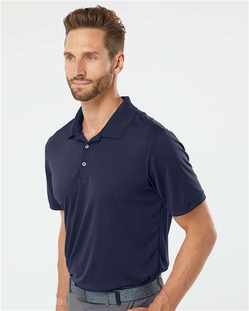 adidas A230 Men's Performance Polo - Navy - OnModelSide