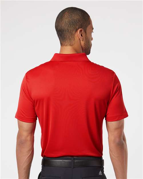 adidas A230 Men's Performance Polo - Collegiate Red - OnModelBack