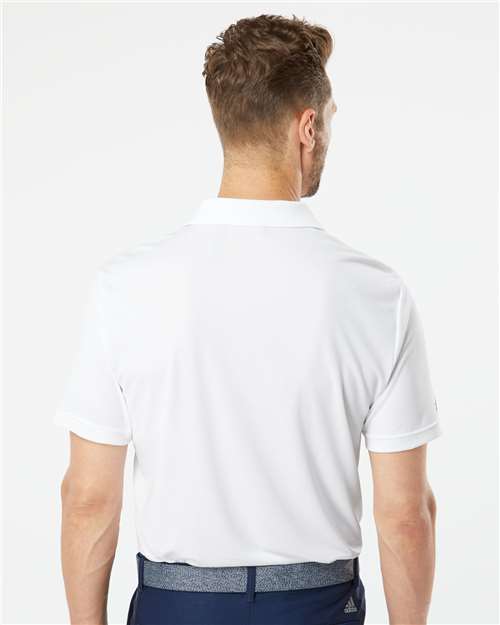adidas A230 Men's Performance Polo - White - OnModelBack