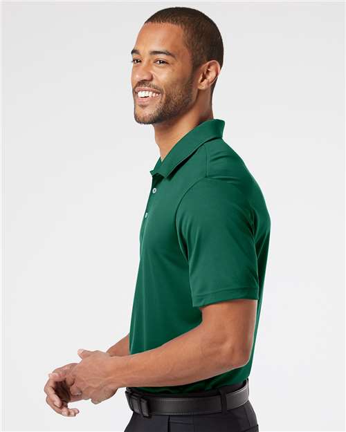 adidas A230 Men's Performance Polo - Collegiate Green - OnModelSide