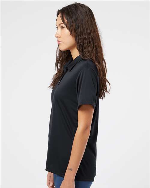 adidas A231 Women's Performance Polo - Black - OnModelSide