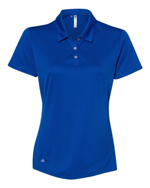 adidas A231 Women's Performance Polo - Collegiate Royal - Front