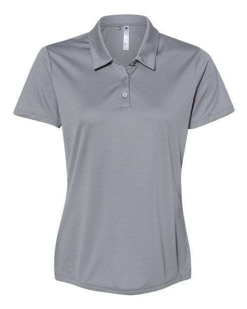 adidas A231 Women's Performance Polo - Grey Three - Front