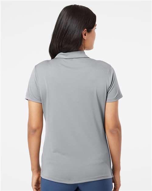 adidas A231 Women's Performance Polo - Grey Three - OnModelBack