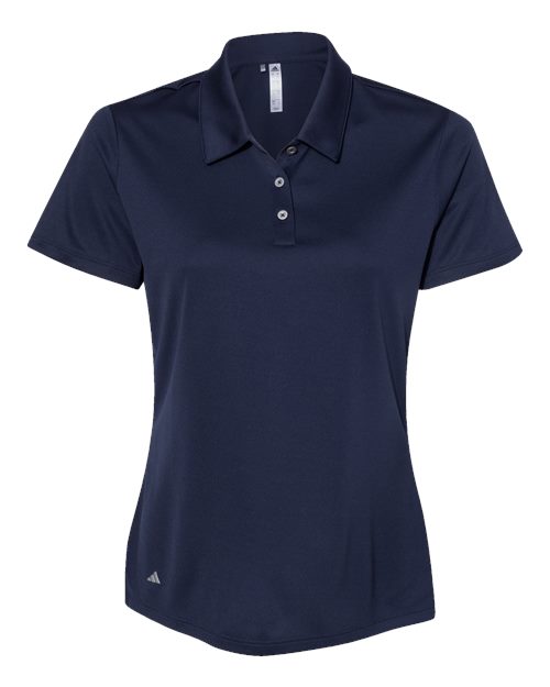 adidas A231 Women's Performance Polo - Navy - Front