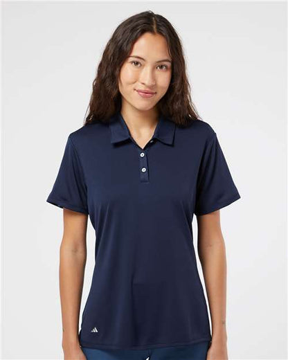 adidas A231 Women's Performance Polo - Navy - OnModelFront