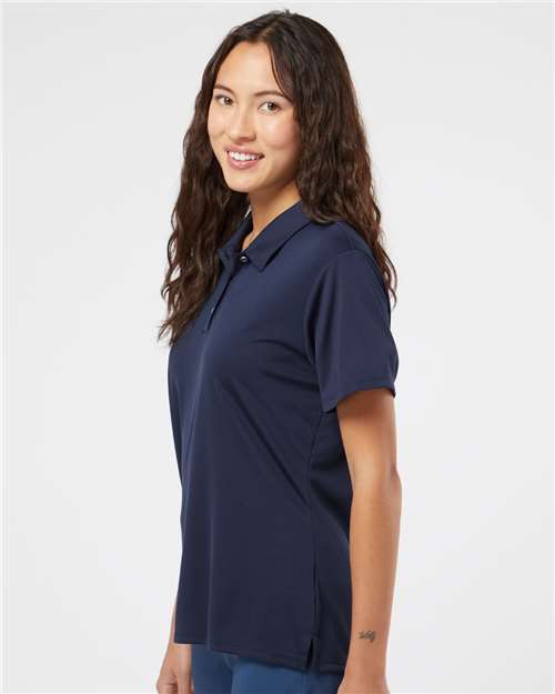 adidas A231 Women's Performance Polo - Navy - OnModelSide