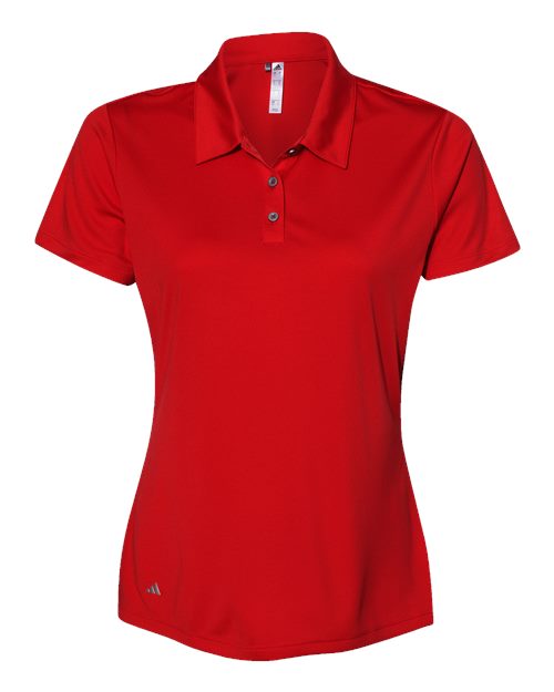 adidas A231 Women's Performance Polo - Collegiate Red - Front