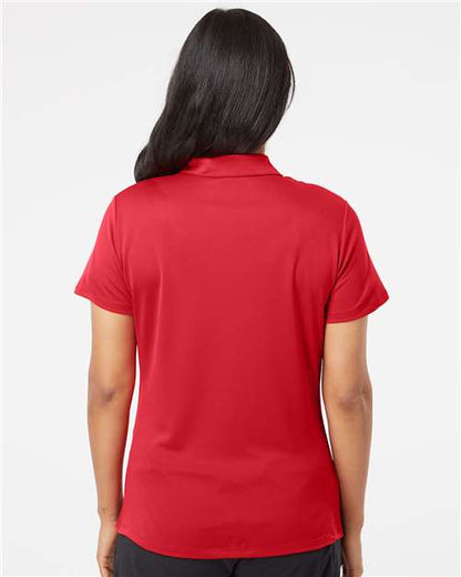adidas A231 Women's Performance Polo - Collegiate Red - OnModelBack