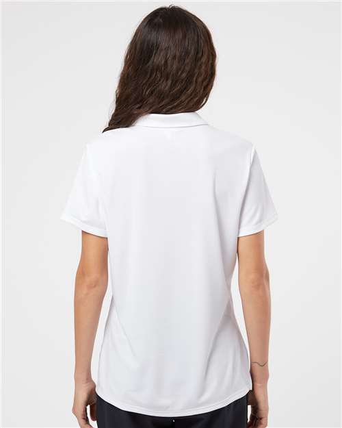 adidas A231 Women's Performance Polo - White - OnModelBack