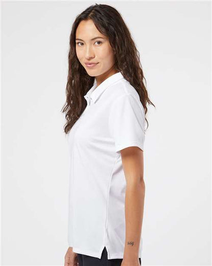 adidas A231 Women's Performance Polo - White - OnModelSide