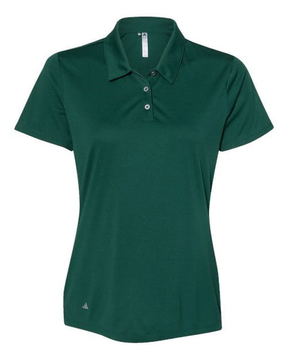 adidas A231 Women's Performance Polo - Collegiate Green - Front