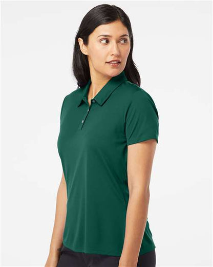 adidas A231 Women's Performance Polo - Collegiate Green - OnModelSide