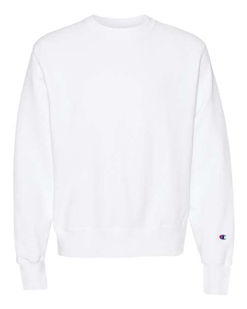 Champion S149 Unisex Reverse Weave® Crewneck Sweatshirt - White - Front