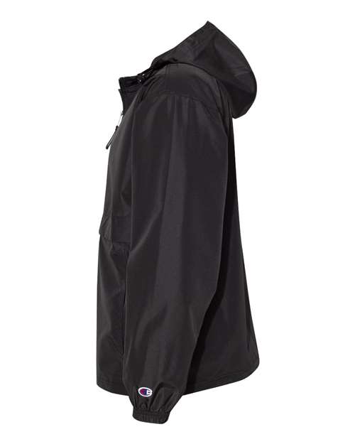 Champion CO200 Unisex Packable Anorak Jacket - Black - DirectSide
