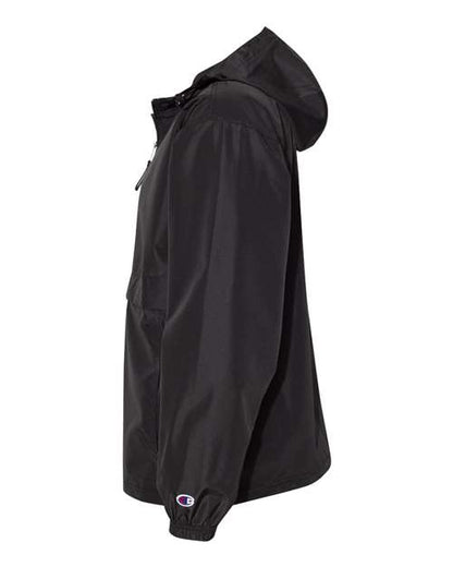 Champion CO200 Unisex Packable Anorak Jacket - Black - DirectSide