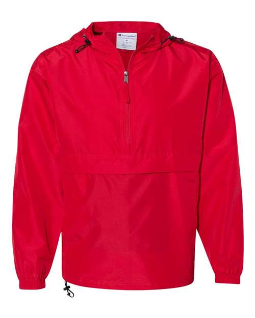 Champion CO200 Unisex Packable Anorak Jacket - Scarlet - Front