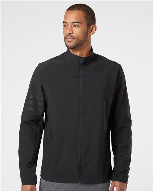 adidas A267 Men's Wind Resistant Full-Zip Jacket - style view