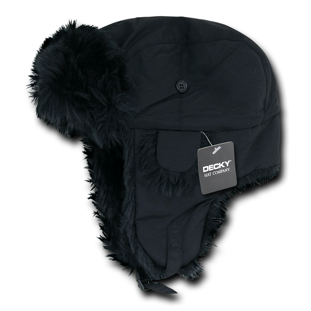 Faux Fur Aviator Hat – Warm Winter Trapper Cap