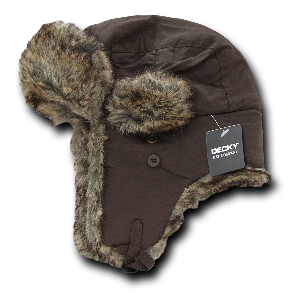 Faux Fur Aviator Hat – Warm Winter Trapper Cap