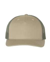 Richardson 112FP Five-Panel Mid Profile Foam Trucker Hat, Mesh Back