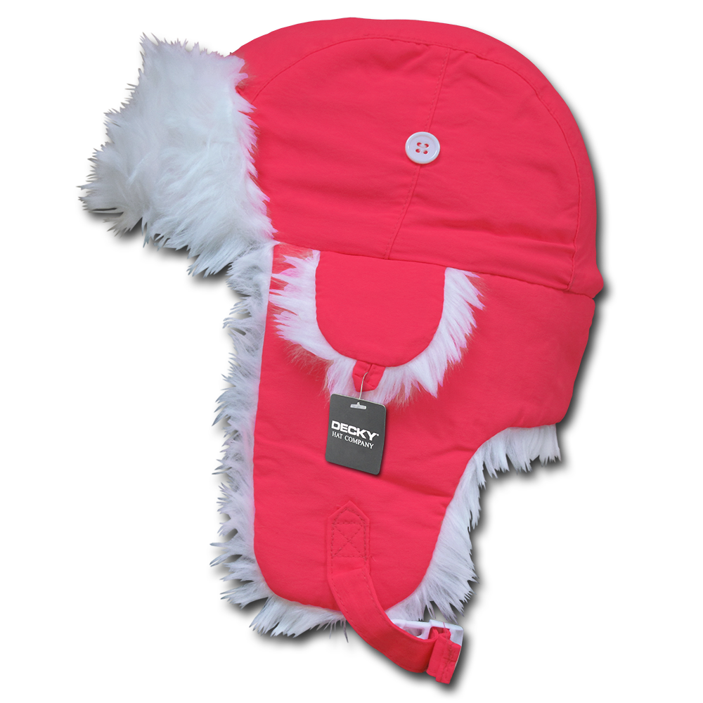 Neon Aviator Hat – Vibrant Winter Cap with Faux Fur