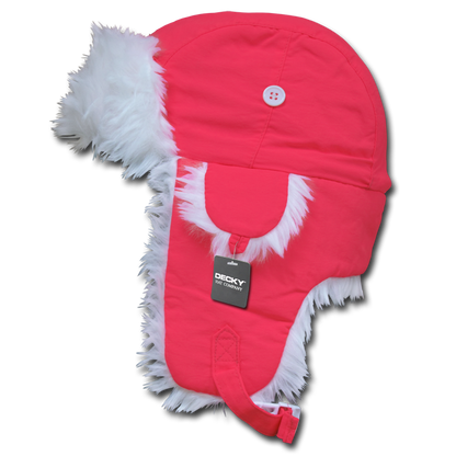 Neon Aviator Hat – Vibrant Winter Cap with Faux Fur