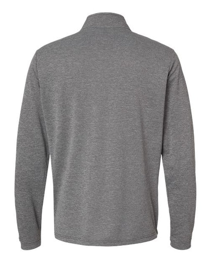 adidas A401 Men's Ultimate365 Lightweight Quarter-Zip Pullover - Black Heather - Back