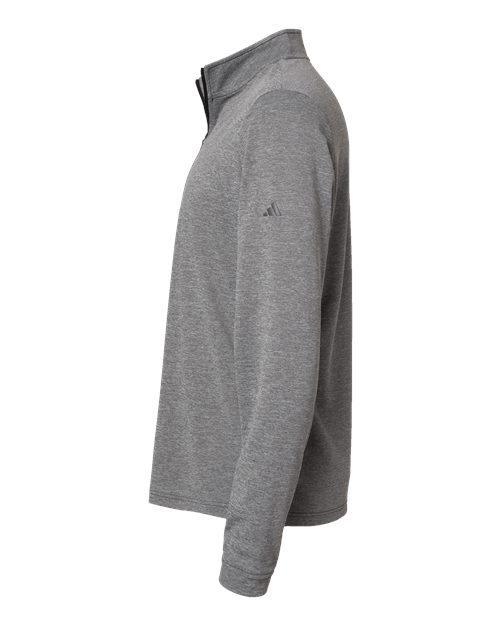 adidas A401 Men's Ultimate365 Lightweight Quarter-Zip Pullover - Black Heather - DirectSide