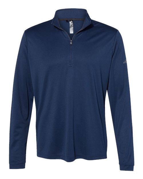 adidas A401 Men's Ultimate365 Lightweight Quarter-Zip Pullover - Collegiate Navy - Front