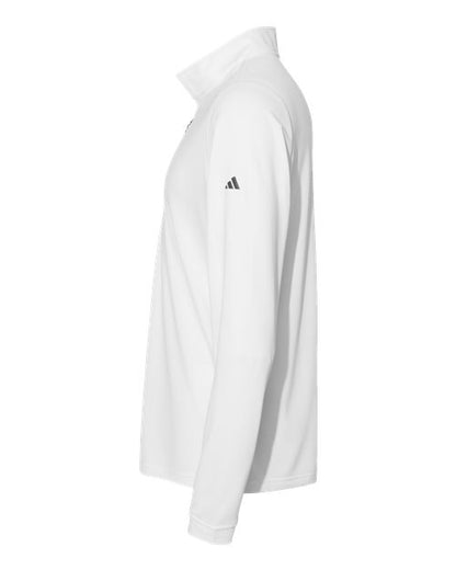 adidas A401 Men's Ultimate365 Lightweight Quarter-Zip Pullover - White - DirectSide