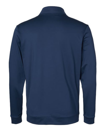 adidas A295 Men's Textured Quarter-Zip Pullover - Collegiate Navy - Back