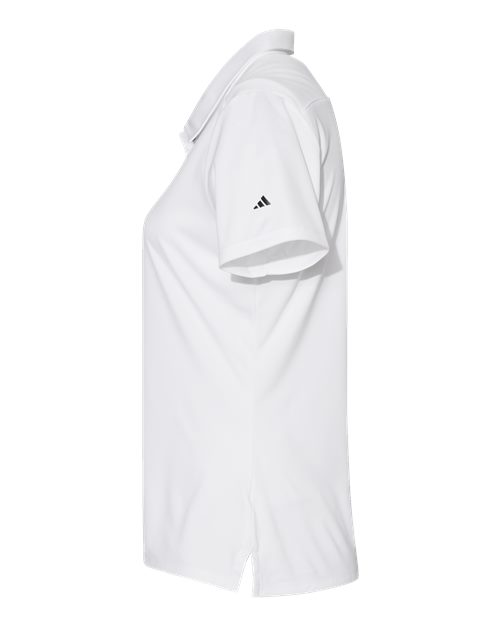 adidas A325 Women's 3-Stripes Shoulder Polo - White/ Black - DirectSide