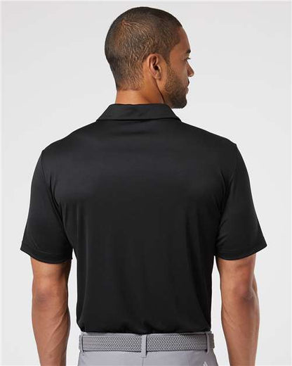 adidas A324 Men's 3-Stripes Chest Polo - Black/ White - OnModelBack