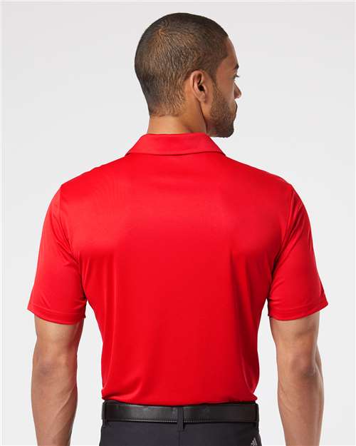 adidas A324 Men's 3-Stripes Chest Polo - Collegiate Red/ Black - OnModelBack
