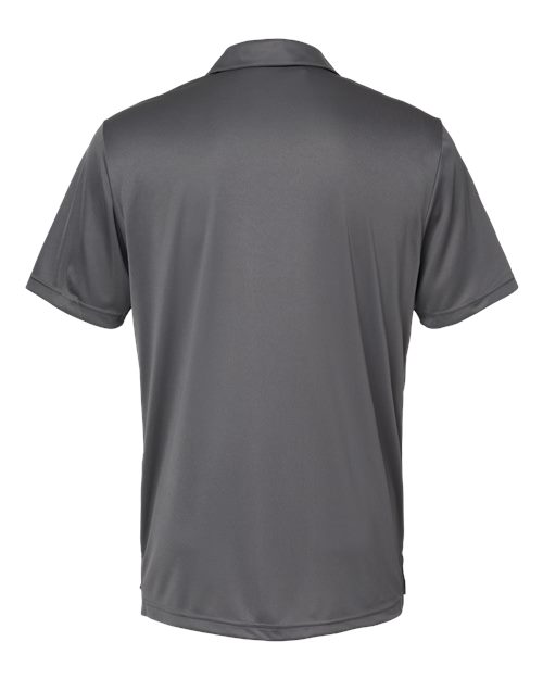 adidas A324 Men's 3-Stripes Chest Polo - Grey Five/ Black - Back