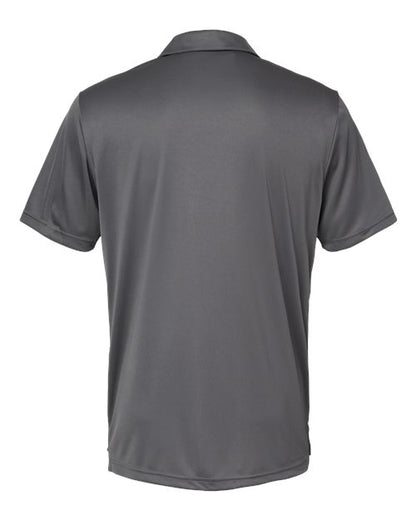 adidas A324 Men's 3-Stripes Chest Polo - Grey Five/ Black - Back