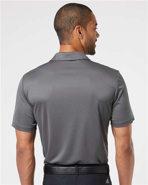 adidas A324 Men's 3-Stripes Chest Polo - Grey Five/ Black - OnModelBack