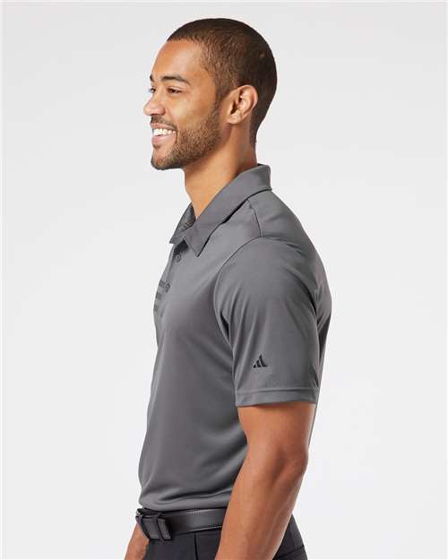 adidas A324 Men's 3-Stripes Chest Polo - Grey Five/ Black - OnModelSide