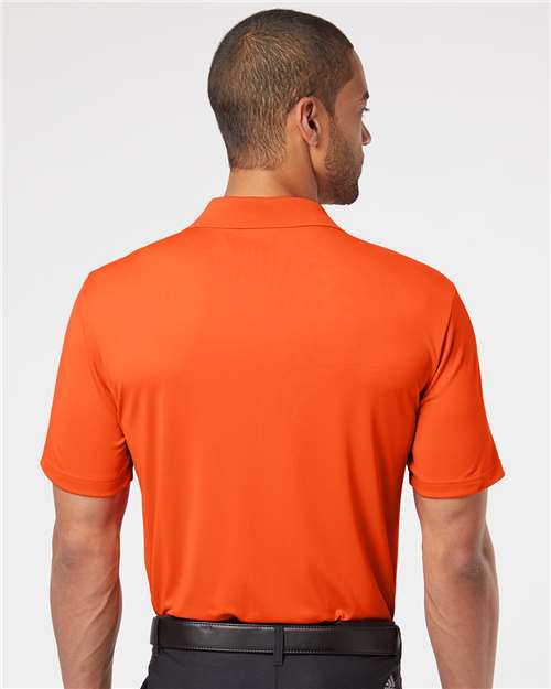 adidas A230 Men's Performance Polo - Orange - OnModelBack