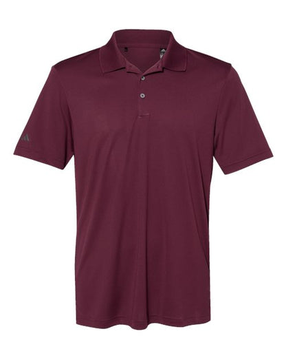 adidas A230 Men's Performance Polo - Maroon - Front
