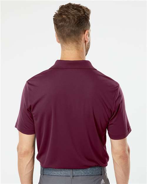 adidas A230 Men's Performance Polo - Maroon - OnModelBack