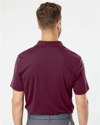 adidas A230 Men's Performance Polo - Maroon - OnModelBack