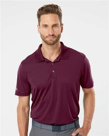 adidas A230 Men's Performance Polo - Maroon - OnModelFront
