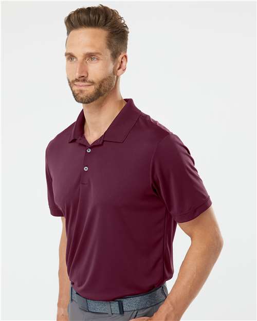 adidas A230 Men's Performance Polo - Maroon - OnModelSide