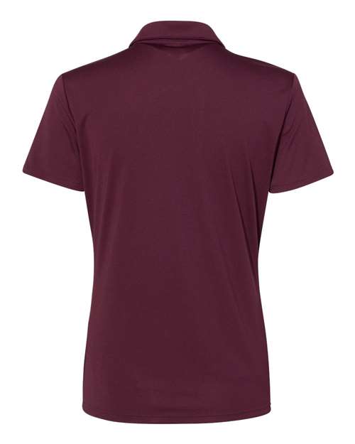 adidas A231 Women's Performance Polo - Maroon - Back