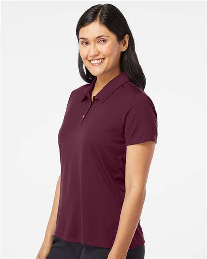 adidas A231 Women's Performance Polo - Maroon - OnModelSide